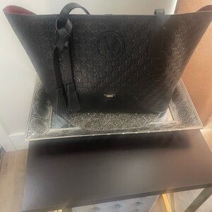 Valentino Black and Red Leather Bag